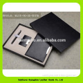 Luxury gift notebook set/pu leather hardcover notebook 16027